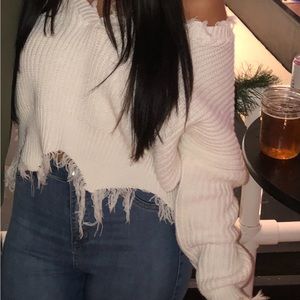 White Winter Sweater